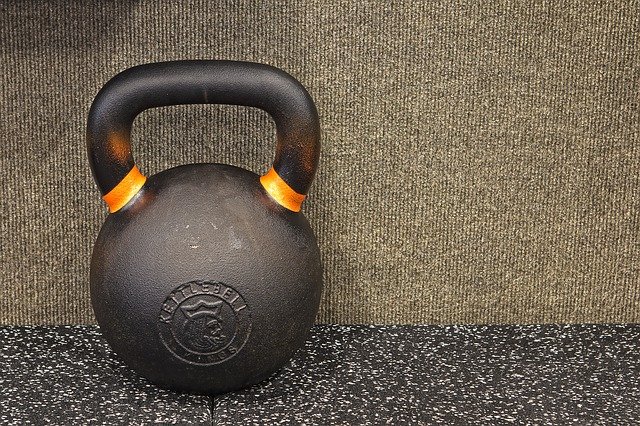 One can use a kettle bell to help lose weight.